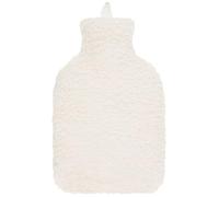 U.saf Teddy Hot Water Bottle Cream 1.7L Soft Teddy Fleece Cover Cozy Warmer for Winter Nights Pain Relief and Relaxation