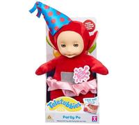 U.saf Teletubbies Party Po, Interactive Plush Toy with Party Hat and Tutu, Red, 31.5 x 13.3 x 11cm, for Ages 18+ Months, Talking Soft Toy
