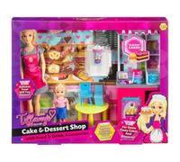 U.saf Tiffany's World Cake & Dessert Shop Doll Playset Bakery Accessories Two Dolls Pretend Play Sweet Treats Fun