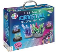 U.saf Ultimate Crystal Growing Kit Science Lab with Activity Book Display Cases Growing Powder Educational STEM Toy for Kids 29x33x7cm