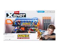 U.saf Zuru X-Shot Flux Sonic The Hedgehog Blaster 90 Feet Range Recoil Action 8 Darts 6 Skins Available Toy Gun 18.3x32x5.3cm