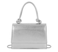 U Scinan Patent Leather Top Handle Tote Bag Mini Zip Around Dome Shoulder Bag Shell Shape Cross Body Handbag Purse Satchel, D-silver, One Size