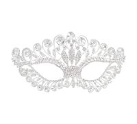 U Scinan Women Masquerade Mask Creative Hollow Out Party Mask Crystal Diamond Queen Mask Cosplay Costume Accessory