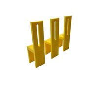 U Scribe tool - Set of 3 - The Perfect Jig Tool for Any Kitchen, Bedroom (Bright Yellow, 16mm)
