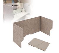 U-Sd Acoustic Privacy Panel for Desk 100 cm Light Brown Independent Divider for Home Office Library & Classroom Soundproofing & Privacy Solut