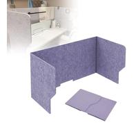 U-Sd Privacy Panel for Desk 120cm Acoustic Felt Divider Independent Shield for Home Office Library Classroom - Enhance Space Privacy and Sound Absorpt