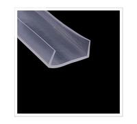 U Seal Strip,Trim Seal, 3.28FT Translucent Rubber Weather Stripping Sealing Strip Easy to Cut, for Cabinets Furniture Restoration(15mm x 39mm)