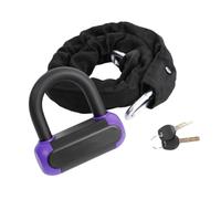 U Shackle Chain Security Set Compact Alloy Cover Two Keys, B | Travel Parking, and Daily Use