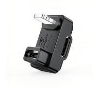 U Shape Adapter for DJI Mic Series Mobile Receiver (USB-C to Lighting) with Charging Port, Compatibility: DJI Mic Series Mobile Receiver