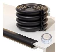 U Shape Baby Safety Edge Protectors,Foam Baby Proofing Safety Bumper Guard Strip,Table Edge Protectors For Kids,Suitable For Furniture Fireplace Desk Coffee table,4M(Black)