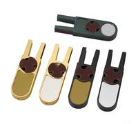 U-Shape Billiard Cue Tip Grinder and Shaper Tool with Sandpaper for Pool Cue Maintenance, 5-in-1 Multi-Function Design with Alloy Construction for (3)