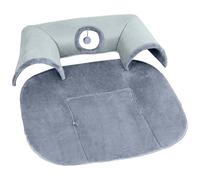 U Shape Cat Cave - Velvet Tunnel Sofa, Foldable Bed | 85x70cm Detachable Kitty Couch with Washable Pad and Hanging Ball, Plush Pet Lounge for Sleeping, Hiding, and Interactive Indoor Activities