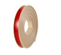 U Shape Edge Banding 5M U-Shape Edge Banding Self Adhesive Protector for Furniture Flexible TPE Veneer Corner Safety Guards Cabinet for Counter Top(Beige,22mm 5meter)