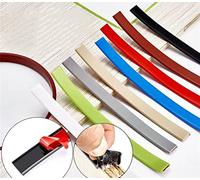 U-Shape Edge Banding, TPE Self Adhesive Veneer Edging Trim, Soft Edge Protector, Furniture Edge Strip for Countertop Table Cabinets Restoration (36mm*2m,White)