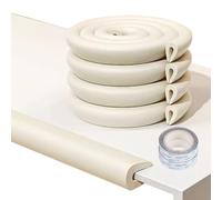 U Shape Edge Protectors For Kids,4m/157in,Foam Baby Proofing Safety Bumper Guard Strip,Child Proof Edge Protector,Suitable For Thinner Glass Furniture Less Than 1.5cm(Milky White)