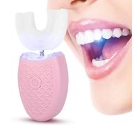 U Shape Electric Sonic Toothbrush, 4 Gears Adjust Cold Light Teeth Whitening Device Automatic Adult Toothbrush Oral Care Tool