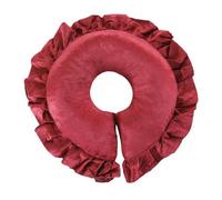 U Shape Face Neck Pillow Spine Protection U Shaped Neck Support Cushion for Adults Beauty Salon (Jujube Red)
