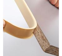 U-Shape Flexible Furniture Edge Band U-Shape Edge Banding Self Adhesive TPE Multicolor 9-40mm 5M Furniture Repair DIY(Beige,25mm)