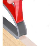 U-Shape Flexible Furniture Edge Banding, TPE U Shape Edge Banding Self Adhesive Multicolor Multiple Widths 5M(Grey,15mm)