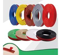 U-Shape Furniture Edge Banding, Self Adhesive Furniture Edging Strips, Flexible TPE Edging Trim, Veneer Edge Tape Protector for Table Cabinet Restoration (12mm*4m,Red)