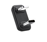 U Shape Microphone Lighting OTG Adapter Converter Compatible with DJI Mic 3 Mic 2 and DJI Mic mini and other Wireless Microphones for iPhone 14 13 12 11 8 XS (No Charging Function)