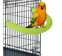 U Shape Perch Stand - Bird Cage Perch, Sand Paw Grinding, Reusable Pet Toy | Ideal For Lovebirds Cockatiel Conure Parakeet Foot Cleaning Exercise Beak Care Comfort Resting Play