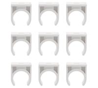 U Shape PVC Pipe Clamp for Water Tubing Wall Ground Fixing | White Corrosion Proof Clip, Good Electrical Insulation, Quick Installation for Plumbing Maintenance and DIY