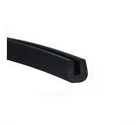 U Shape Rubber Channel Edge Trim,3.28Ft Black Rubber Trim Molding,Width x Height,6mm x 8mmze(6mm x 6mm)
