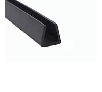 U Shape Rubber U Shaped Sealing Strip 3.28Ft Black Rubber Edge Trim Edge Protector Rubber Strip Weather Resistance Metal Edge Protector, Width x Height,20mm x 6mm (Size : 15mm x 17mm)