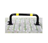 U Shape Security Bollard with Lock, Height 30cm Parking Car Blocker Isolation Posts Easy Installation,for Garage Factory(Black)