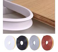 U-Shape Self-Adhesive Furniture Edge Tape, 10 m Furniture Edge Tape, Flexible TPE Foldable Edge Protection for Cabinet Edges, End Strip, Ceiling Edges, Worktops (Grey, 28 mm x 10 m)
