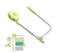 U Shape Telescopic High-Rise Window Cleaning Glass Tool, 2 in 1 Sponge Head and Window Squeegees, Window Cleaning Kit with Extension Pole for High Window,Cars and Bathroom