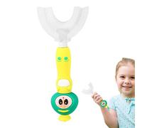 U Shape Toothbrush, Soft Bristle Head Toothbrush, All-Round Silicone Toothbrush, Full Mouth Manual Training Toothbrush for Kids