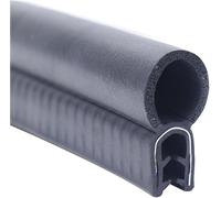 U-Shape Trim Seal Strip edge protective, U Shaped Rubber Seal 3.28FT Black with Top Bubble Decorative for Cars Boats Trucks and Home Applications, Automotive Weather Striping(30mm x 10mm)