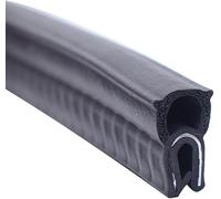 U-Shape Trim Seal Strip edge protective, U Shaped Rubber Seal 3.28FT Black with Top Bubble Decorative for Cars Boats Trucks and Home Applications, Automotive Weather Striping(18mm x 7mm)