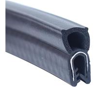 U-Shape Trim Seal Strip edge protective, U Shaped Rubber Seal 3.28FT Black with Top Bubble Decorative for Cars Boats Trucks and Home Applications, Automotive Weather Striping(23mm x 10mm)