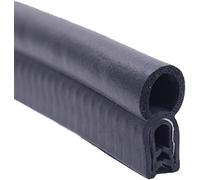U-Shape Trim Seal Strip edge protective, U Shaped Rubber Seal 3.28FT Black with Top Bubble Decorative for Cars Boats Trucks and Home Applications, Automotive Weather Striping(23mm x 11mm)