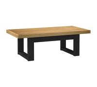 vidaXL Coffee Table NOAIN U-Shaped Legs 120x60x40 cm Solid Wood Pine, Brown