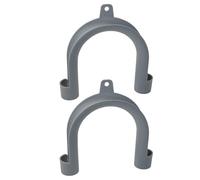 U Shape Washer - ABS 5.90x1.02x4.72 Inches | 2 Pcs Drain Hose Hook | Durable Hook for Laundry Bathroom Kitchen Pipe Organization and Daily Home Utility Use