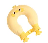 U Shape Water Bottle - Animal Design Cold Cushion, Large Size with Plush Cover, Flexible Rubber with Leakproof Seal, Therapeutic Hot Water Bladder for