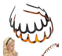 U Shape Zig Zag Tooth Comb Headband, High Cranium Wavy Hair Hoop for Women, Non Slip Hair Styling Accessory, Fashion Hair Band for Girls and Women(2PCS)