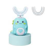 U-Shaped 360º Ultrasonic Toothbrush, Kids Electric Toothbrush, Automatic Toothbrush & Cleaning,U Shaped Toothbrush Kids 2-6 (Green1)