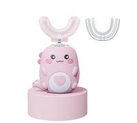 U-Shaped 360º Ultrasonic Toothbrush, Kids Electric Toothbrush, Automatic Toothbrush & Cleaning,U Shaped Toothbrush Kids 2-6 (Pink1)