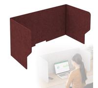 U-Shaped Acoustic Desk Divider - 80cm Felt Privacy Partition Noise-Reducing Screen for Office Cubicle Privacy Panel Soundproof Workspace Solution Modern Office Decor