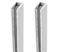 U-Shaped Aluminum Alloy Blackout Strip 2 Pcs, 30 45 50 75 90 105 120 Cm, Light Gap Blockers for Blinds/Shades, No Drill Light Blocking Strips for Home Bedroom Nursery(2 pcs White,68cm)