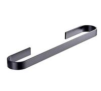 U-Shaped Aluminum Towel Rack - Space-Saving Bathroom Storage Pole Thickened Design No-Hole Installation Durable Towel Holder for Efficient nization.