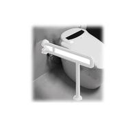 U-Shaped Anti-Slip Bathroom Grab Bar with Legs, Non Slip Toilet Bar Handrail ，Height 70cm， for the elderly,disabled,pregnant women support assistance(White,60cm)