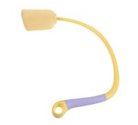 U Shaped Back Scrubber Brush for Shower Yellow Plastic 35cm