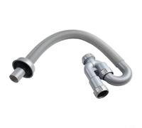 U-Shaped Basin Sink Trap Drain Pipe for Washbasin and Sewer DrainageFlexible Elastic Plastic Waste Trap with Large-Diameter Flow Design and