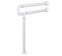 U-Shaped Bathroom Grab Bar,Non-Slip Wall to Floor Mounted Stainless Steel Safety Handrail Railing,Suitable for The Elderly,Pregnant Women and Disabled(Size:70cm*75cm,Color:White)